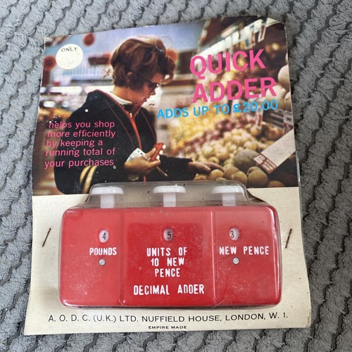 Vintage decimal adder - decimal,