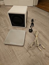 Cambridge Audio Minx X201 Subwoofer (White) Tested And Working 