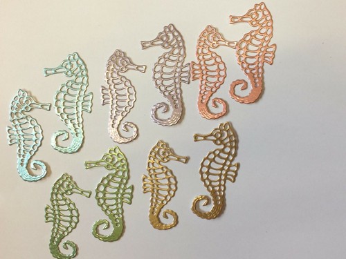 Sea horse die cuts under - 10,