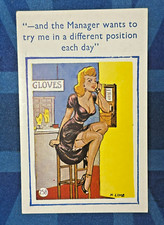 Saucy Comic Postcard 1950s Big