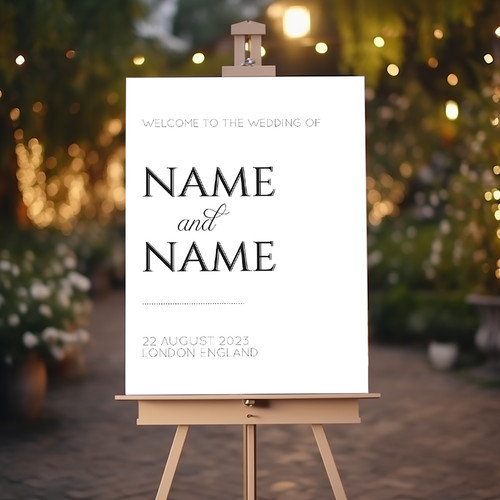 Wedding sign board welcome - wedding, board,