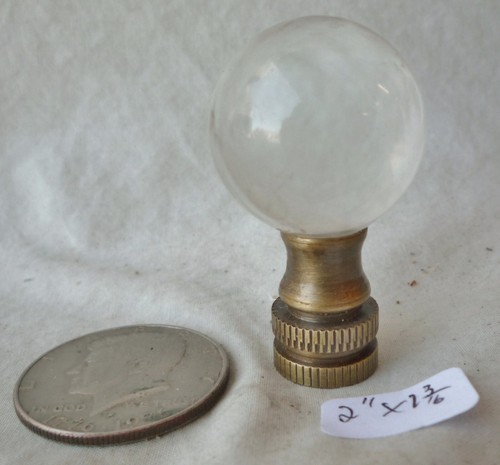 Lamp finial cast acrylic ball - cast,