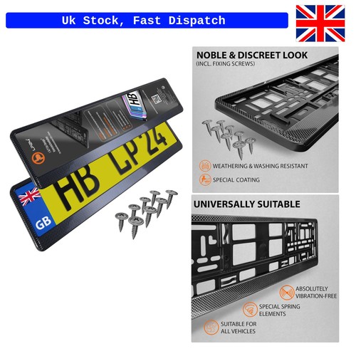 Carbon look number plate - 2x,