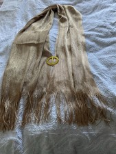 Women Shining Shoulder Wrap Fringed Stole For Wedding And Formal Evening Event