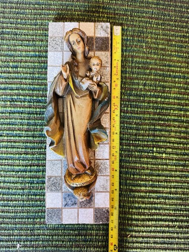 Vintage chalkware virgin mary - vintage,