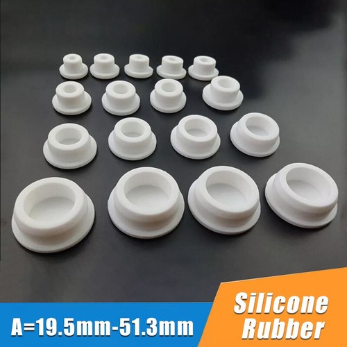 White round silicone rubber - white,