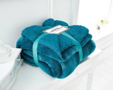 Flannel Sherpa Throws Fleece Sofa Bed Double King Size Warm Cosy Fleece Blankets