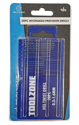 20pc micro drill - drill, hss