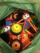 Kid k'nex bundle over 100 Pieces, with wheelie case  