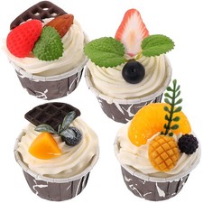  4pcs Artificial Fake Cake
