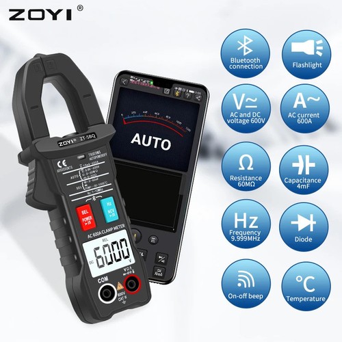 Zoyi 5bq bluetooth clamp - zoyi, zt-5bq