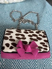 Russell And Bromley Bowdacious Handbag Pink/white/black