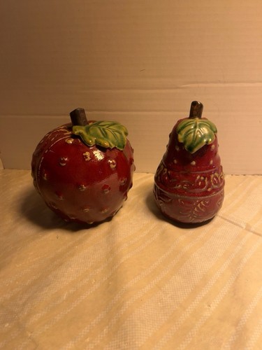 Handcrafted pottery apple - handcrafted,