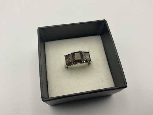 Smoky quartz trilogy sterling - quartz,