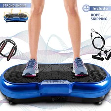 Power Vibration Plate Vibrating Machine Platform Exercise Body Shaker Blue-