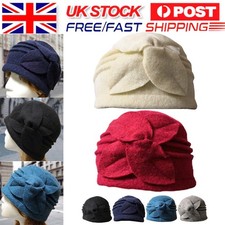 Flower Cloche Hat Soft Warm