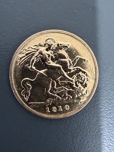 1910 carat gold half - 22,