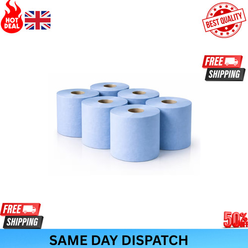 Centrefeed blue rolls - 6, 2