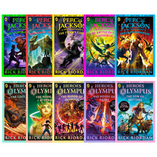 Rick Riordan Percy Jackson & Heroes of Olympus 10 Book Set-NEW (Free P+P)