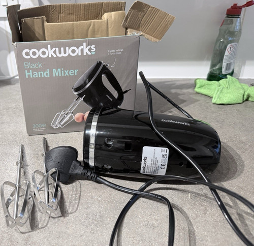 Cookworks 300w black handheld - cookworks,