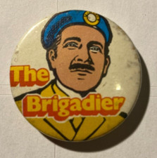 Dr Who The Brigadier Kelloggs Sugar Smacks 1971 Vintage Badge 3.5 cm