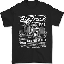 Lorry Driver HGV Big Truck Mens T-Shirt 100% Cotton