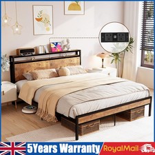 4ft6 Bed Frame Industrial