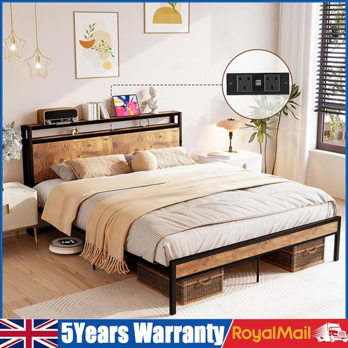 4ft6 bed frame - 4ft6, industrial