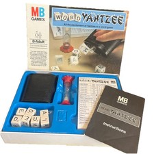 Vintage Yahtzee Classic Word Game 1979 Edition MB Games Boxed Complete Full pad