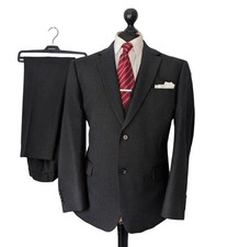 Gent's GREENWOODS Premium Vintage Grey 3 PIECE Suit Size 44R W38" L30"