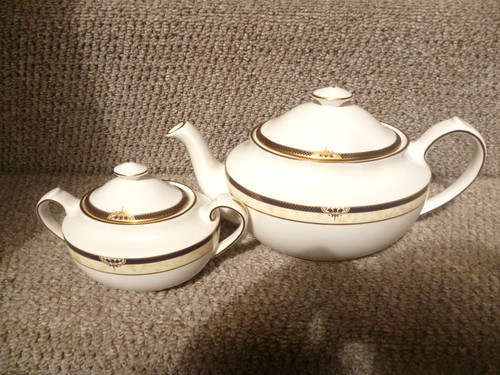 Spode avignon teapot and - and, sugar