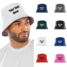 Personalised bucket hat, Customised name or initials hat, customized text hat