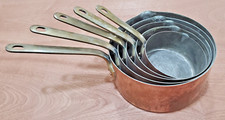 French Copper Pan Set, Havard