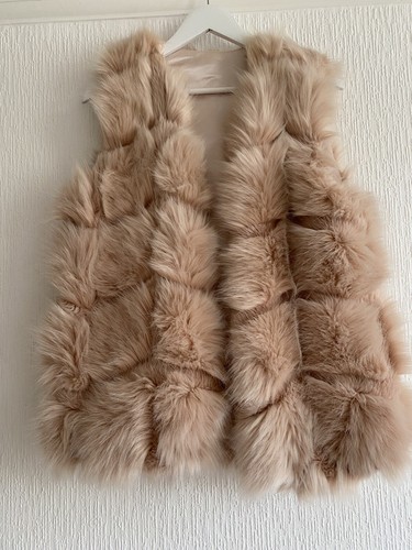 Pale pink faux fur gilet - pale,