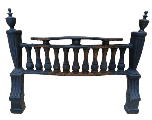 Cast iron fire front fret - iron,