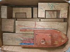 Vintage Wooden Building Blocks