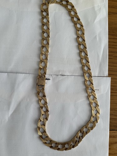 9ct gold chain inches - 25,