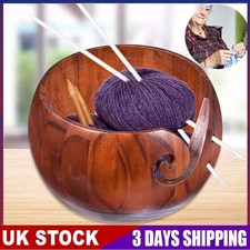 Large wooden yarn bowl - wooden,