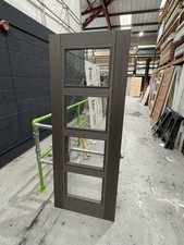 78x30” 35mm Vancouver Chocolate Grey Glaze Internal Doors