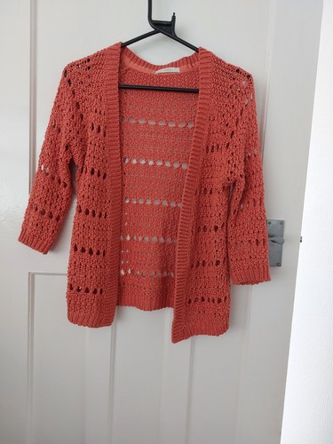 Rust color cardigan size - rust,