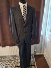 Vintage Men's Grey Pinstripe