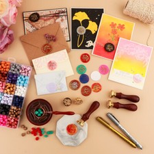 Wax Seal Stamp Wooden Handle Wax Stampers Fire Paint Party Invitation Letter