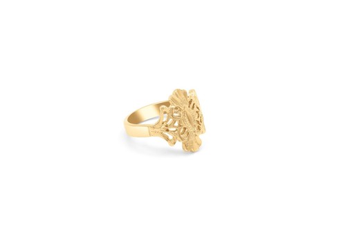 Gold spanish lace ring - spanish,