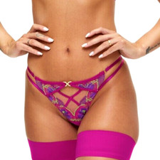 Ann Summers Size 10 Passion Thong New & Tags EU 36 Pink String Knickers