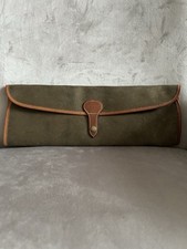 The Regent Belt Company green & tan necktie travel case