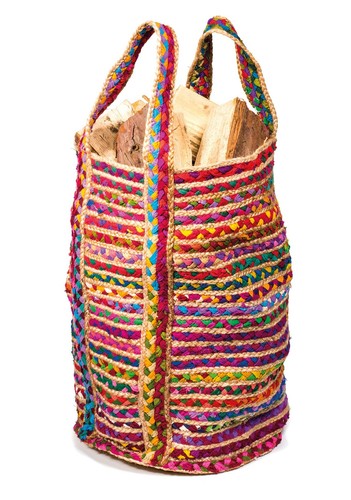 Multi coloured chindi jute and - multi,