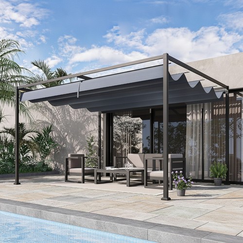 Metal pergola with retractable - pergola,