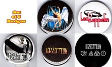 5 Badge Set Led Zeppelin  1"