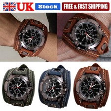 NEW Wide Leather Watch Cuff