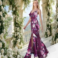 £110 LIPSY LONDON SZE 8 PURPLE FLORAL DRESS XMAS WEDDING NIGHTOUT PARTY HOLIDAY
